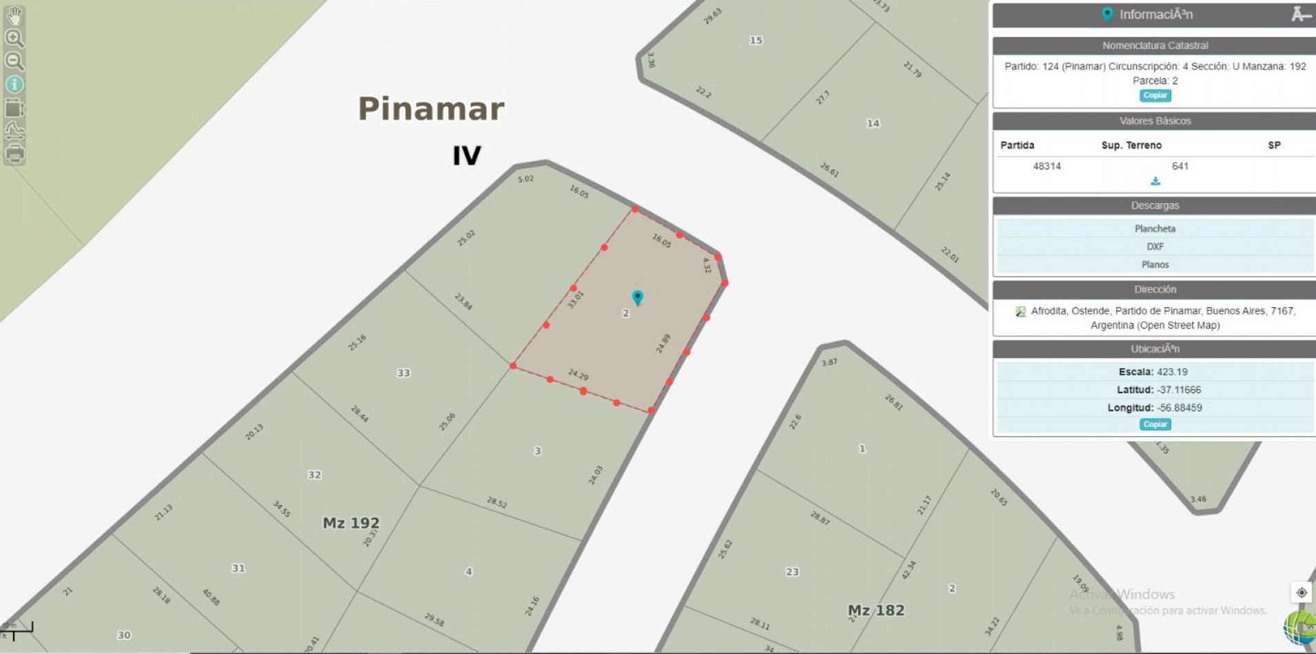 Lotes a la venta Barrio Nayades Pinamar.
