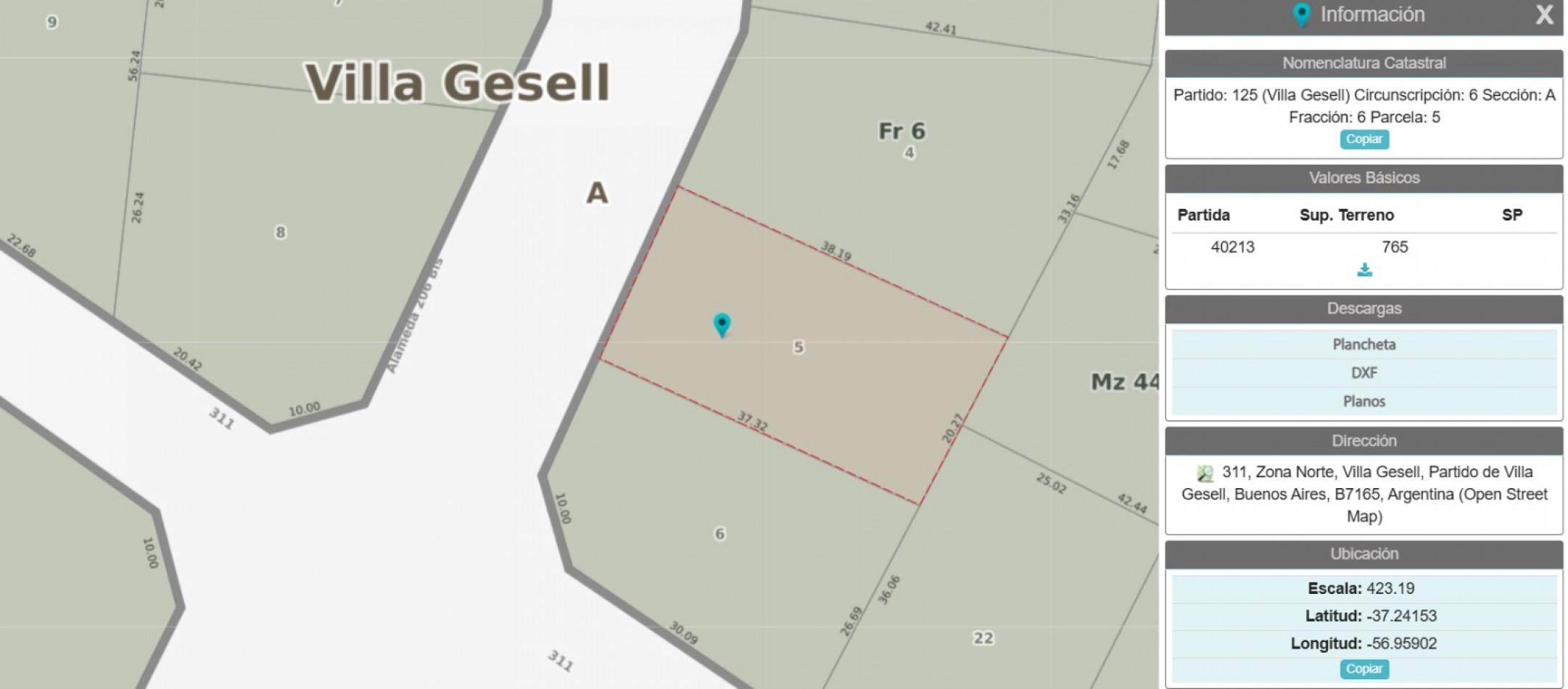 Lote Terreno en Venta Villa Gesell