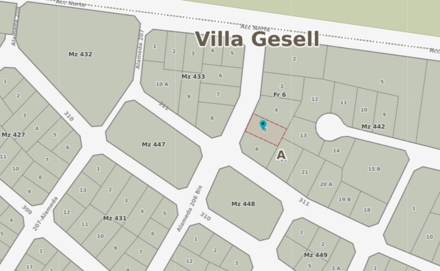 Lote Terreno en Venta Villa Gesell
